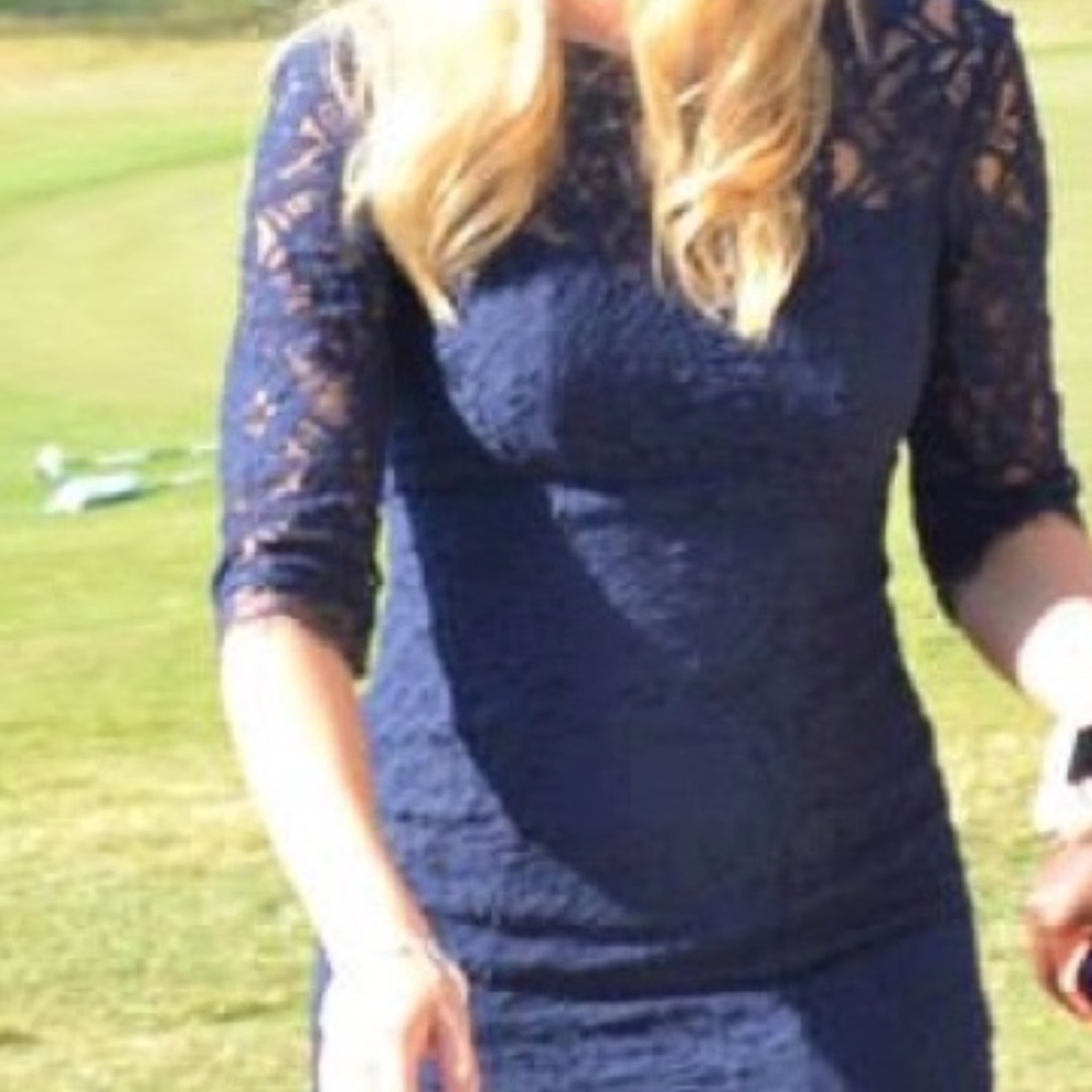 Lulu's Blue Lace Dress